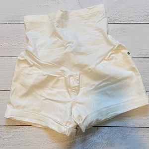 Liz Lange Target Maternity Shorts White Midi Jeans